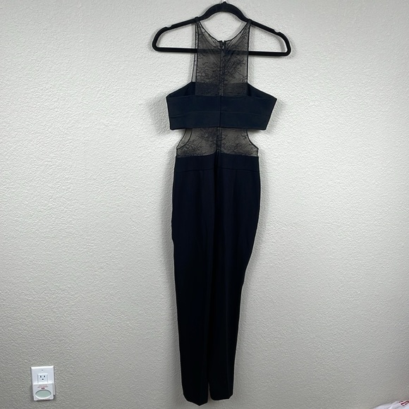 Noam Hanoch Nikka Bandeau Lace Cut Out Jumpsuit Black ASO Taylor Swift Sz 4 - Picture 12 of 16